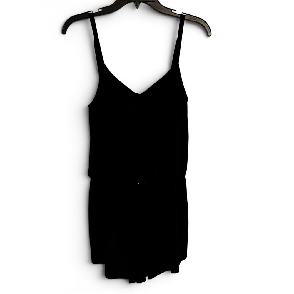 Beyond Control Womens Sz 8 Black Blouson Swim Romper Tummy Control Swimsuit